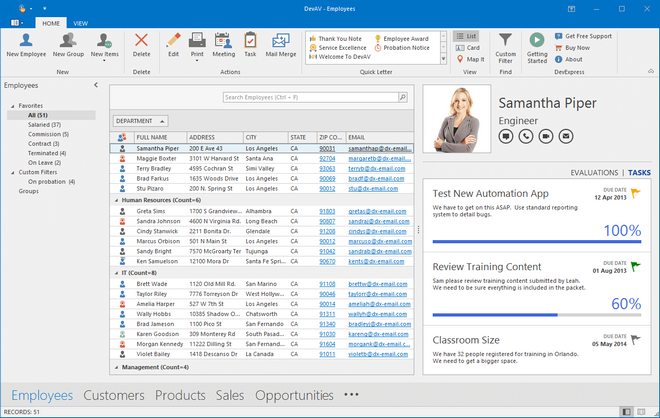 Voorbeeld van een desktop applicatie